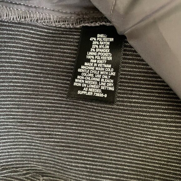 Worthington Slim Ankle Pants Womens 14 Gray High Rise Flat Front NWT - Picture 13 of 13